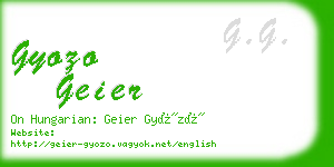 gyozo geier business card